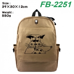 TOTORO Canvas Flip Backpack St...