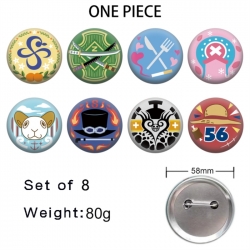 One Piece Anime tinplate brooc...