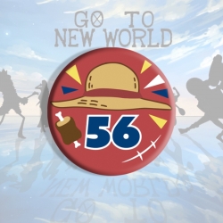 One Piece Anime tinplate brooc...
