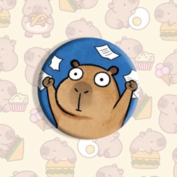 Kapibala Anime tinplate brooch...
