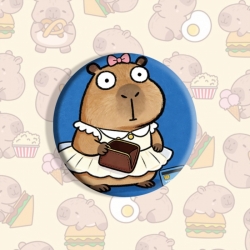 Kapibala Anime tinplate brooch...