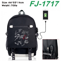 Stray Kids canvas USB backpack...