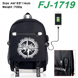 Stray Kids canvas USB backpack...