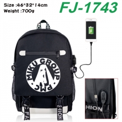 Hatsune Miku canvas USB backpa...