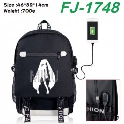 Hatsune Miku canvas USB backpa...
