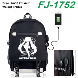 Hatsune Miku canvas USB backpa...