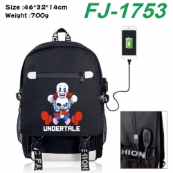 Undertale canvas USB backpack ...