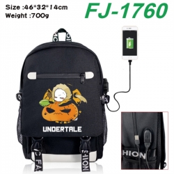Undertale canvas USB backpack ...