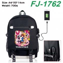 Undertale canvas USB backpack ...