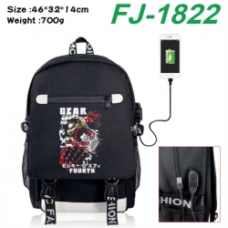 One Piece canvas USB backpack ...