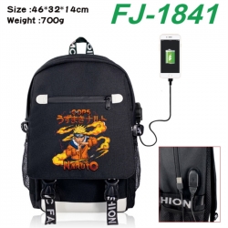 Naruto canvas USB backpack car...
