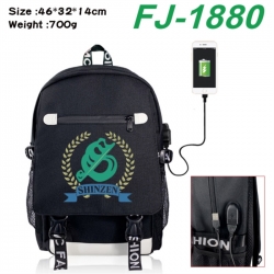 Haikyuu!! canvas USB backpack ...