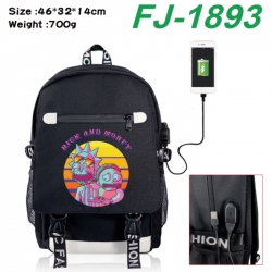 Rick and Morty canvas USB back...