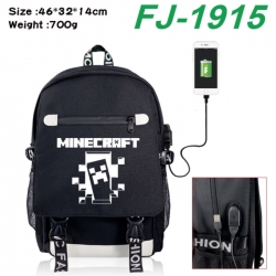 Minecraft canvas USB backpack ...