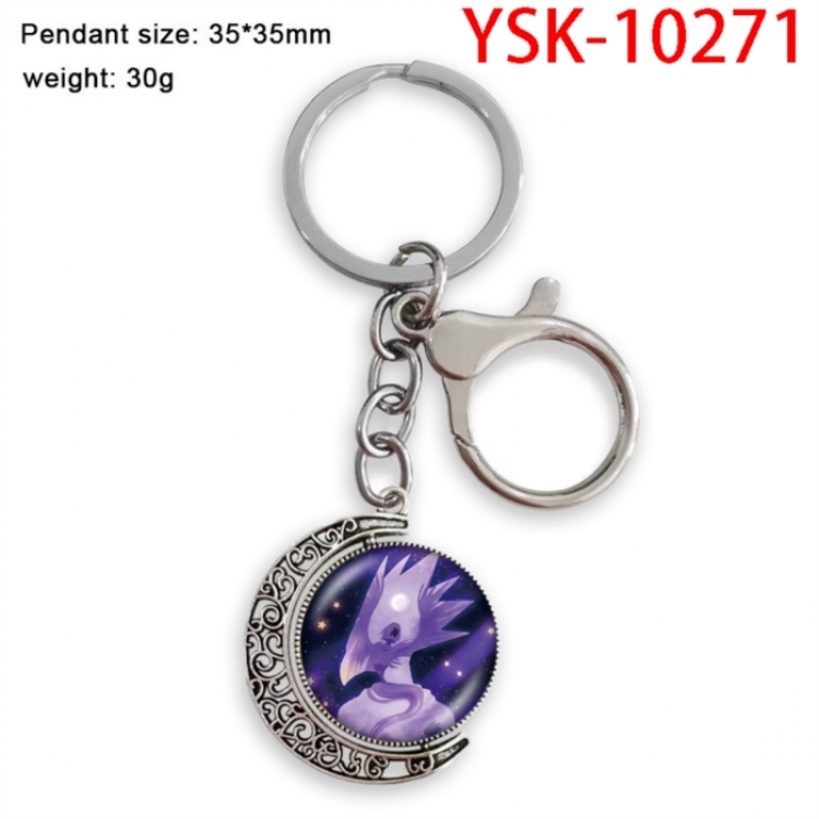 My Hero Academia Anime double-sided crystal rotating gemstone keychain pendant price for 5 pcs