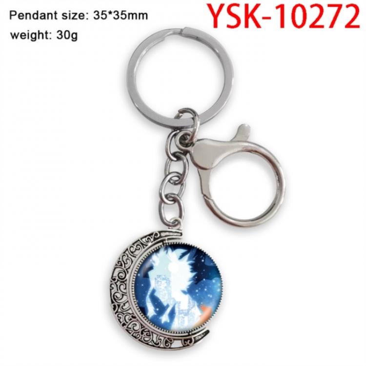 My Hero Academia Anime double-sided crystal rotating gemstone keychain pendant price for 5 pcs