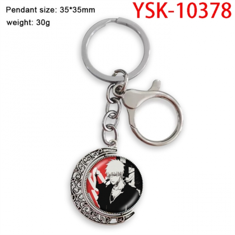 Bleach Anime double-sided crystal rotating gemstone keychain pendant price for 5 pcs