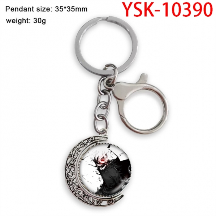 Tokyo GhoulAnime double-sided crystal rotating gemstone keychain pendant price for 5 pcs