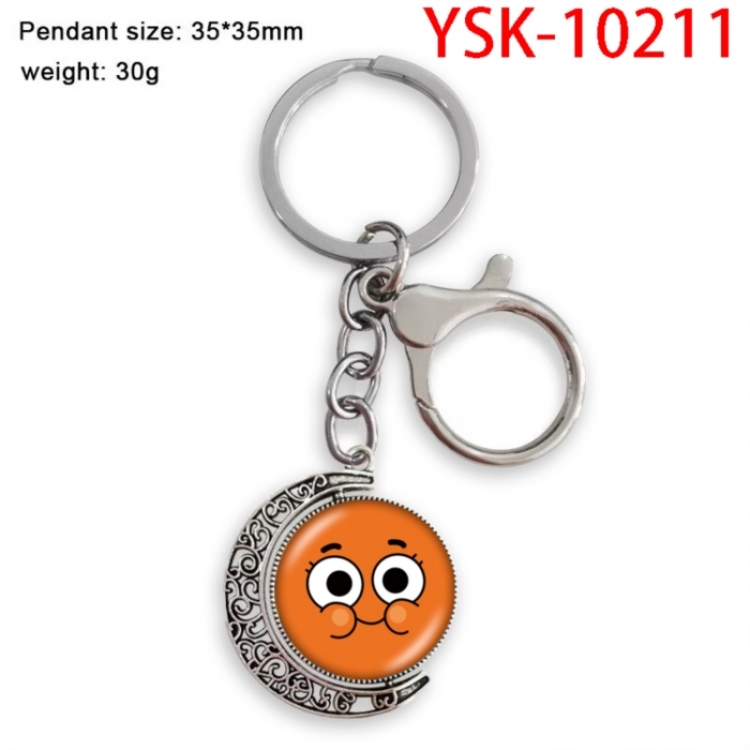 The Amazing World of Gumball Anime double-sided crystal rotating gemstone keychain pendant price for 5 pcs