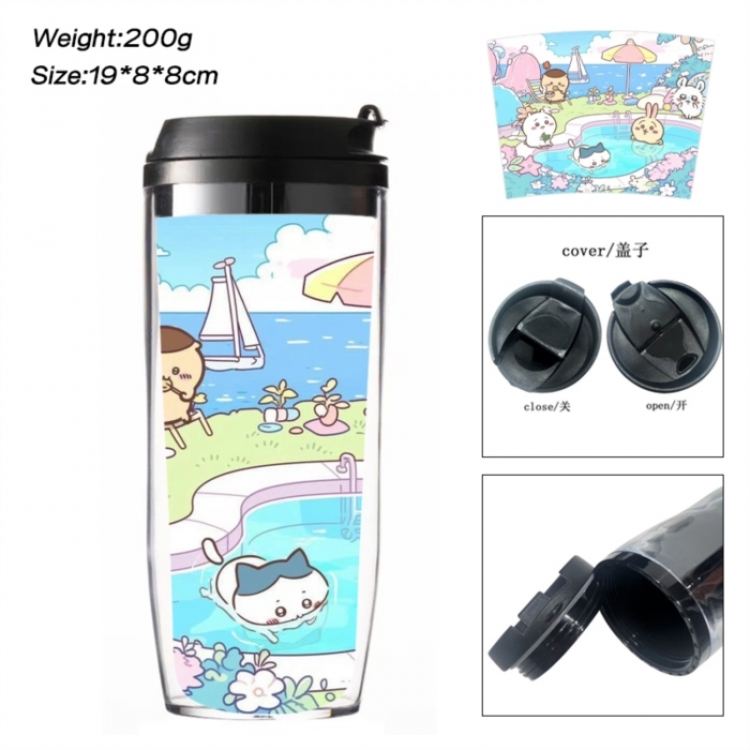 Chiikawa Anime double-layer insulated water bottle and cup 350ML