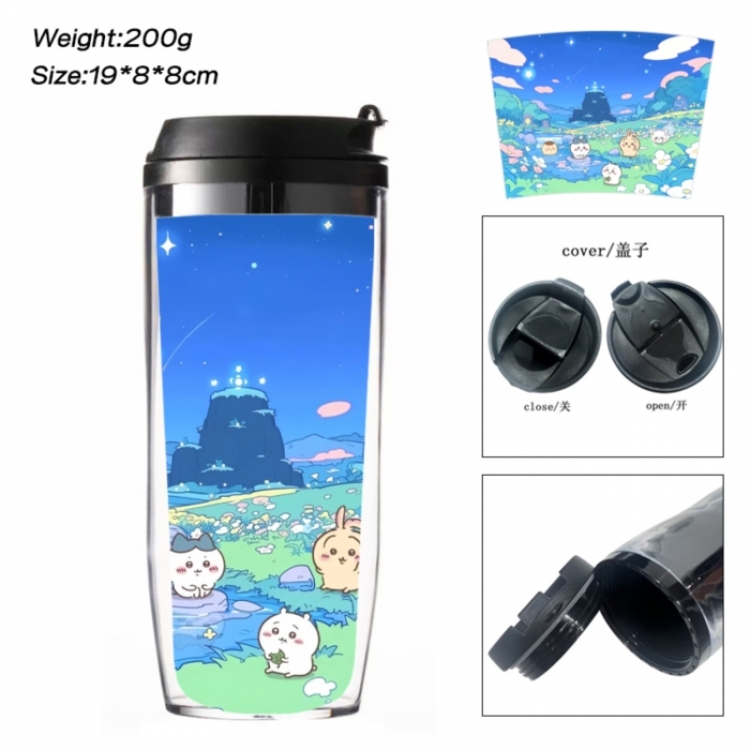 Chiikawa Anime double-layer insulated water bottle and cup 350ML