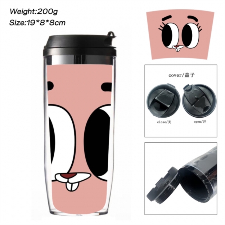 The Amazing World of Gumball Anime double-layer insulated water bottle and cup 350ML