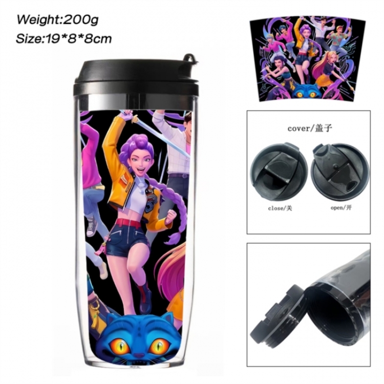 K-Pop:Demon Hunters Anime double-layer insulated water bottle and cup 350ML