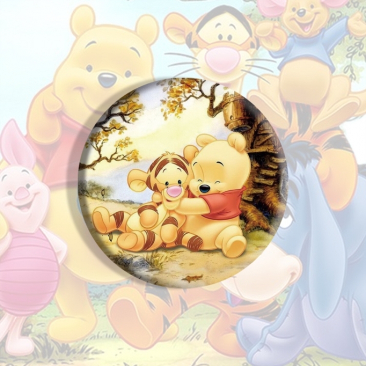 Winnie Anime tinplate brooch badge price for 5 pcs