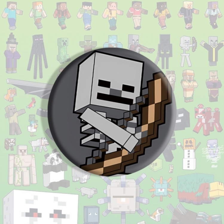Minecraft Anime tinplate brooch badge price for 5 pcs