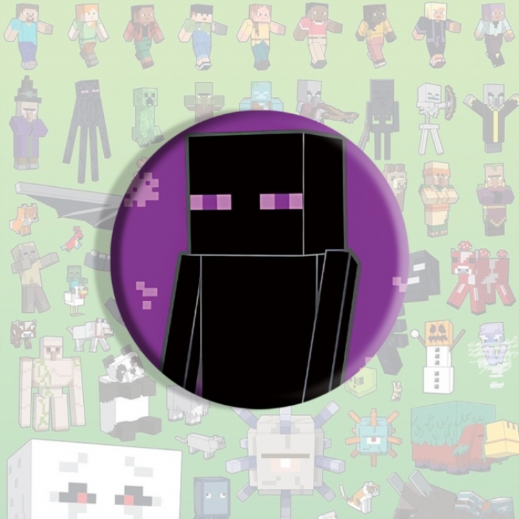 Minecraft Anime tinplate brooch badge price for 5 pcs