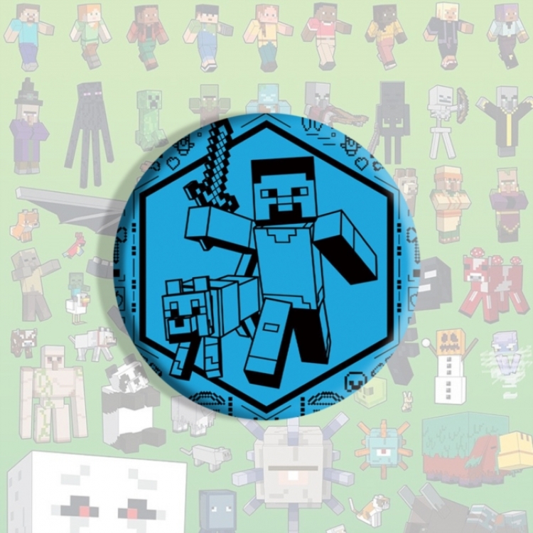 Minecraft Anime tinplate brooch badge price for 5 pcs