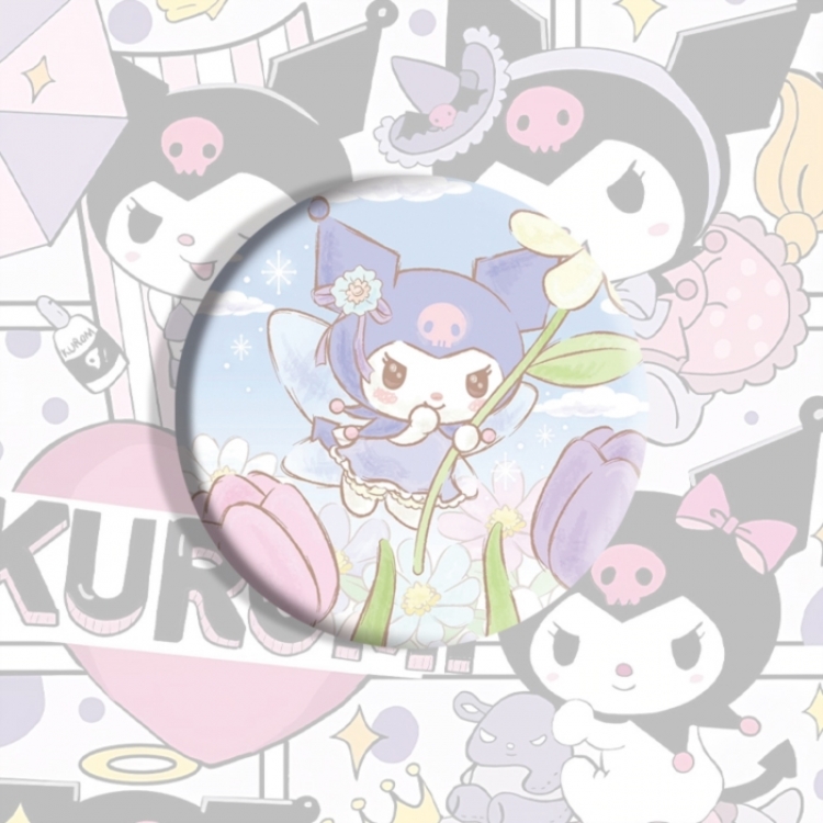 Kuromi Anime tinplate brooch badge price for 5 pcs