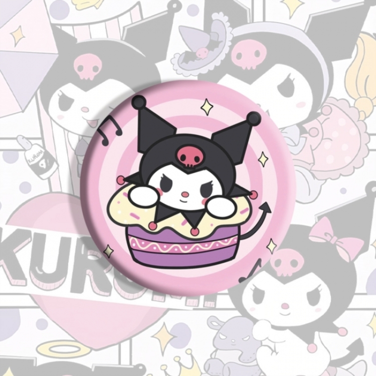 Kuromi Anime tinplate brooch badge price for 5 pcs
