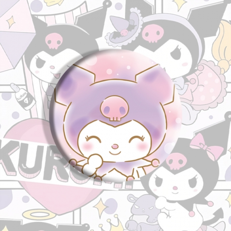 Kuromi Anime tinplate brooch badge price for 5 pcs
