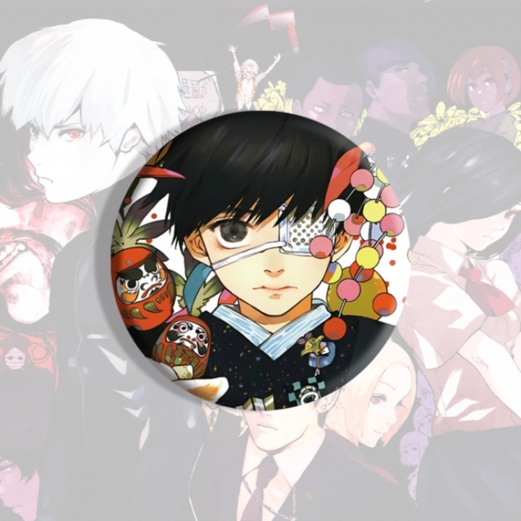 Tokyo Ghoul Anime tinplate brooch badge price for 5 pcs