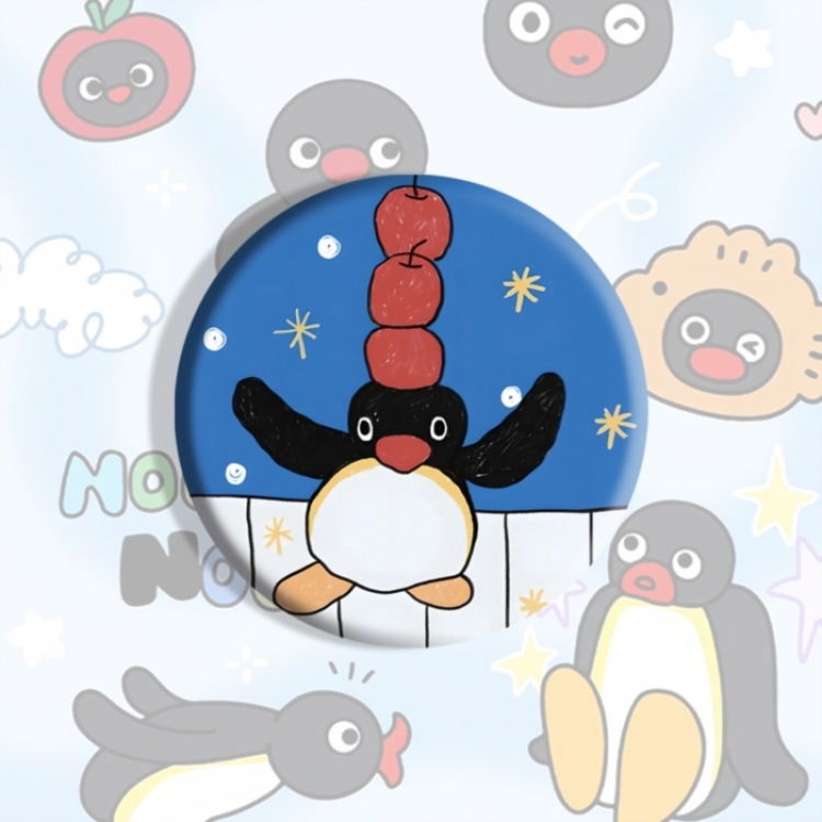 Pingu Anime tinplate brooch badge price for 5 pcs