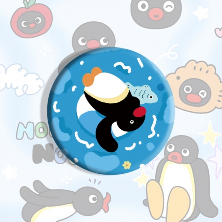Pingu Anime tinplate brooch badge price for 5 pcs
