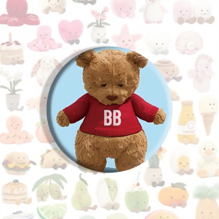 Jellycat Anime tinplate brooch badge price for 5 pcs