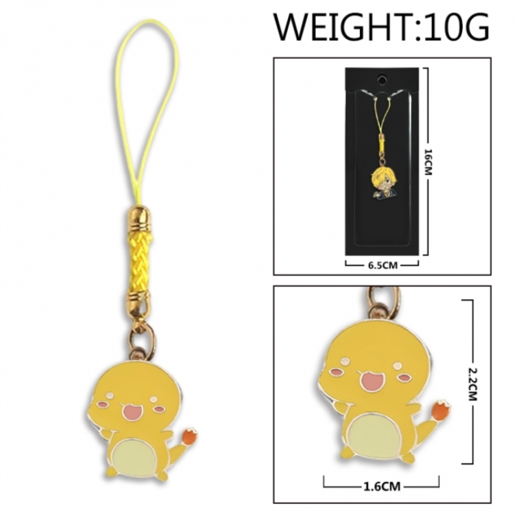 Pokemon Anime peripheral colorful drip oil alloy machine rope pendant price for 5 pcs