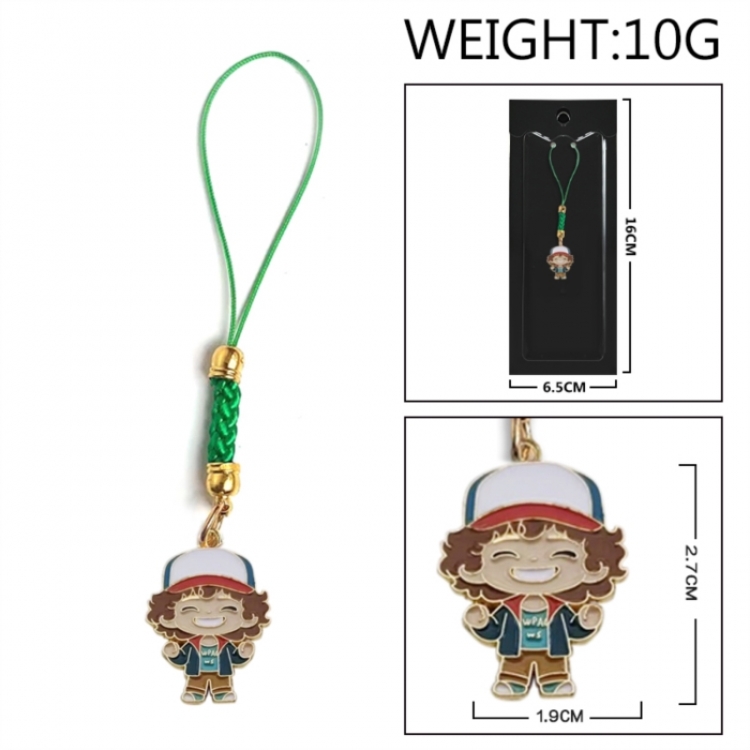 Stranger Things Anime peripheral colorful drip oil alloy machine rope pendant price for 5 pcs