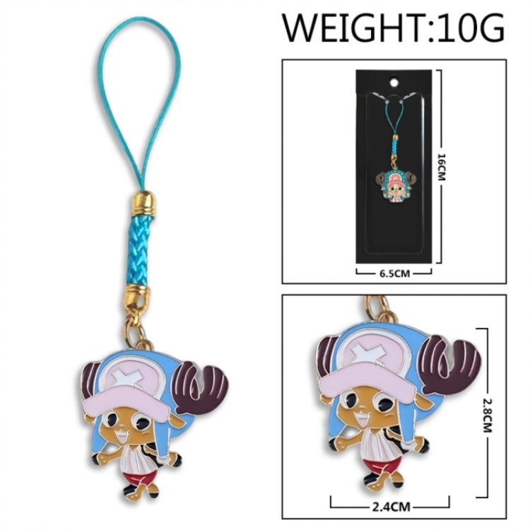 One Piece Anime peripheral colorful drip oil alloy machine rope pendant price for 5 pcs