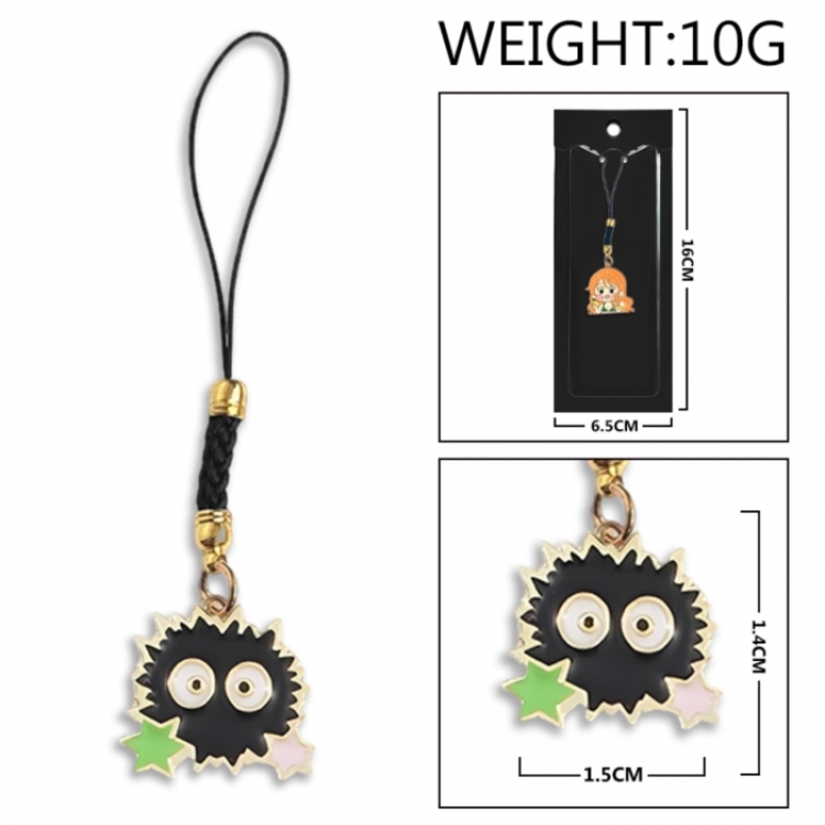 TOTORO Anime peripheral colorful drip oil alloy machine rope pendant price for 5 pcs