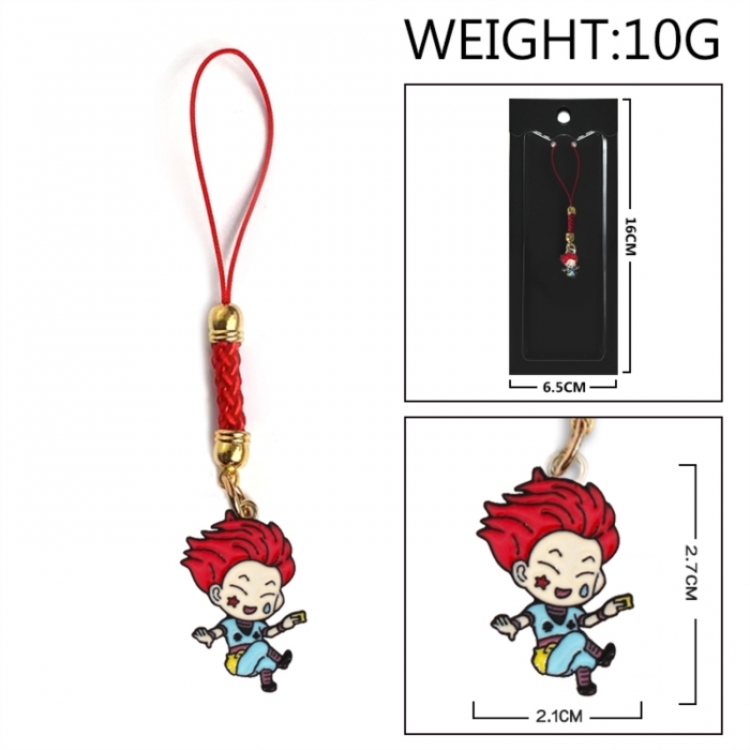 HunterXHunter Anime peripheral colorful drip oil alloy machine rope pendant price for 5 pcs