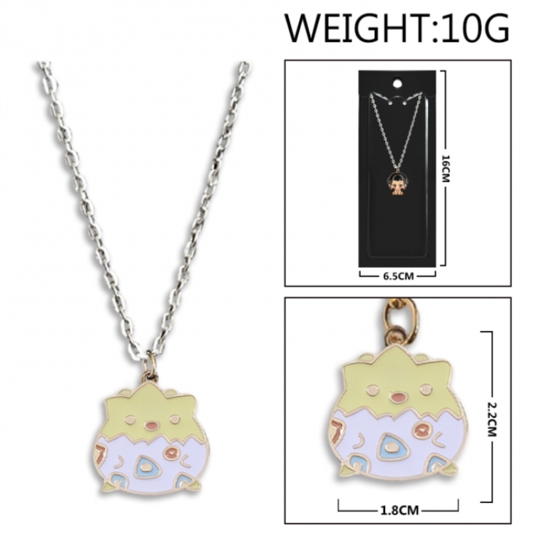 Pokemon Anime peripheral colorful drip oil alloy necklace price for 5 pcs