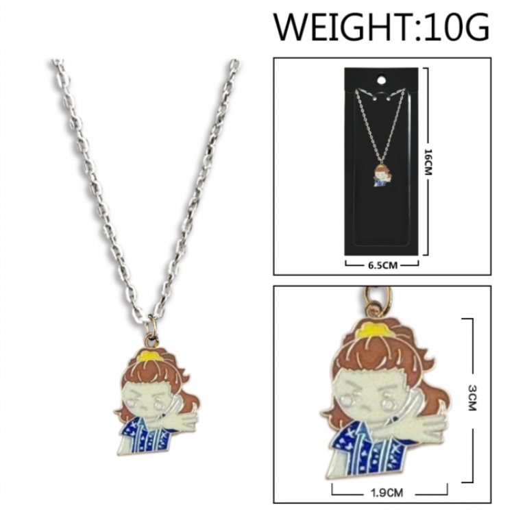 Stranger Things Anime peripheral colorful drip oil alloy necklace price for 5 pcs