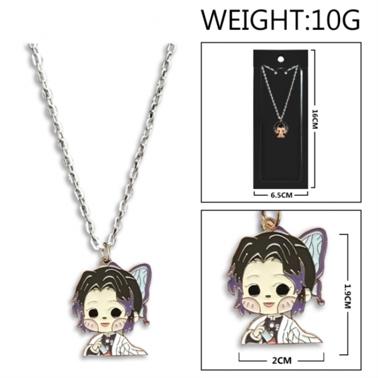 Demon Slayer Kimets Anime peripheral colorful drip oil alloy necklace price for 5 pcs