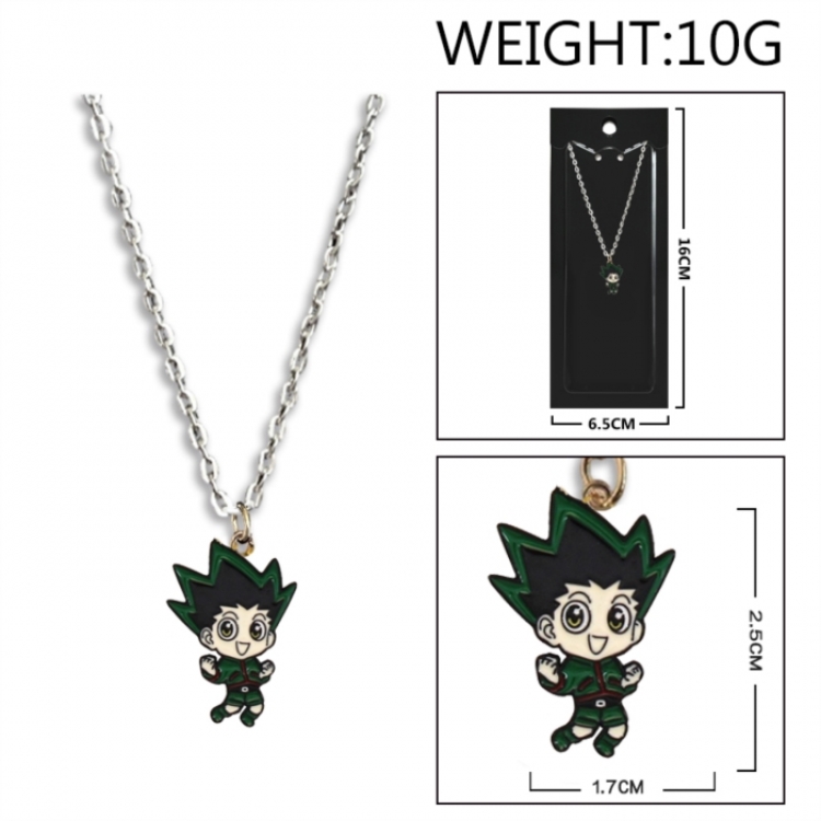 HunterXHunter Anime peripheral colorful drip oil alloy necklace price for 5 pcs