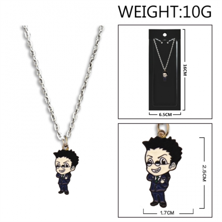 HunterXHunter Anime peripheral colorful drip oil alloy necklace price for 5 pcs