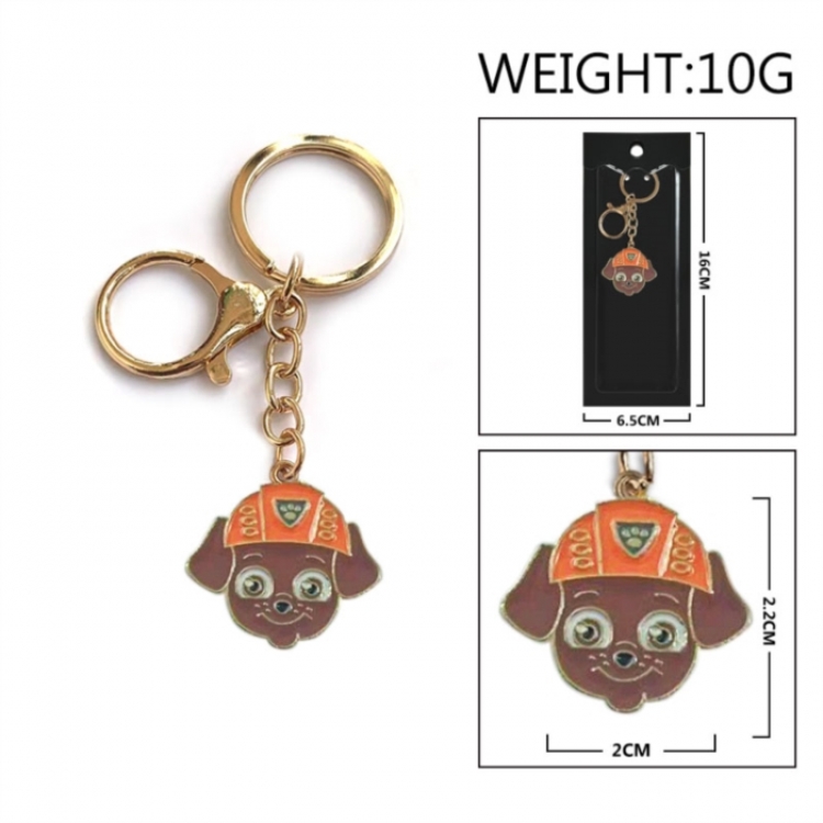 PAW Patrol Anime peripheral colorful drip oil alloy keychain pendant price for 5 pcs