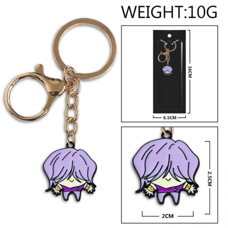 K-Pop:Demon Hunters Anime peripheral colorful drip oil alloy keychain pendant price for 5 pcs
